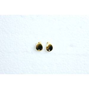 Earring Basics: Curved Oval Gold Stainless Steel - 10pc