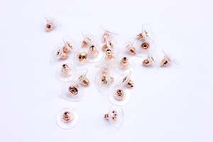 Earring Backings: Comfort Back Earring Post - 50pcs - 5 colours
