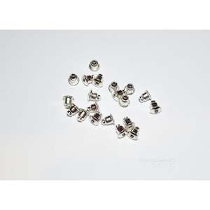 Earring Backings: Bullet Earring Backing Stainless Steel  - 20pcs - 3 colours