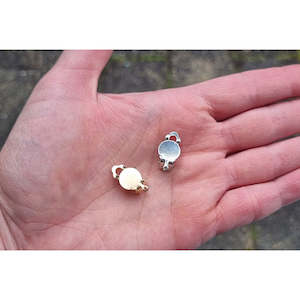 Earring Basics: Clip on Flat Back- 10pc -3 colours