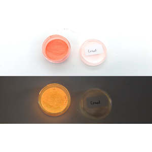 Mica Glow In The Dark: GLOW IN THE DARK Mica Powder - Coral
