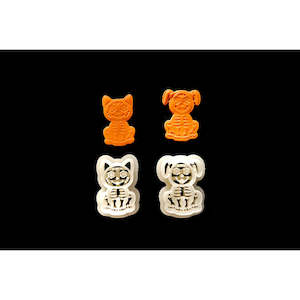 Shape Cutters: Halloween 25 - Skeleton Dog & Cat - 2pc set