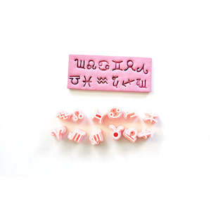 Shape Cutters: 12 pc Zodiac Stamps- 7 size options