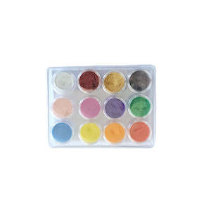 Pearl Mica Powder 12 pc Set - Primary Colours