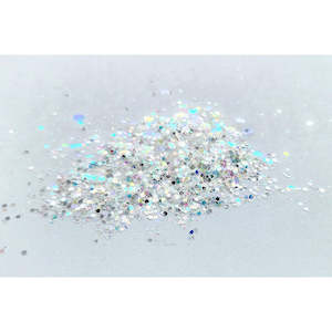 Glitter: Chunky Mix Glitter  - Ice White