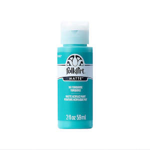 Folk Art Paint: Folk Art Acrylic Matte Paint - Turquoise