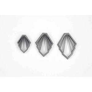 Decorative Detailed: 21. Art Deco Drop Imprint Cutter - 3 pc set