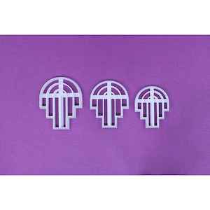 Decorative Detailed: 16. Long Rainbow Cutter 3pc set