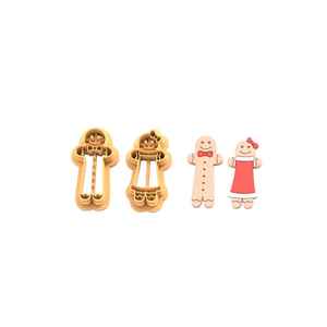 Shape Cutters: Christmas Long Gingerbread People Cutter set - 2 pc