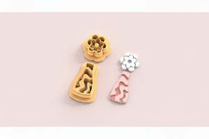 VDAY'26 - 22. Single Daisy & Long Vase Detail Cutter - 2 pc set