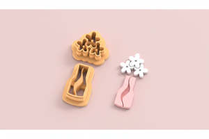 VDAY'26 - 21. Triple Daisy & Vase Detail Cutter - 2 pc set