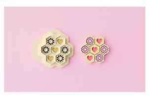 VDAY'26 - 14. Heart & Floral Mosaic Detail Cutter