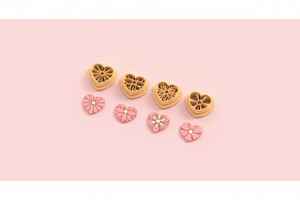 VDAY'26 - 9. Heart Floral Detail Cutter - 4 pc set