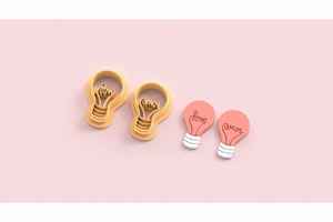 Shape Cutters: VDAY'26 - 8. Lightbulb Hearts Detail Cutter - 2 pc set