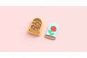 Shape Cutters: VDAY'26 - 6. Rose Under Glass Heart Detail Cutter