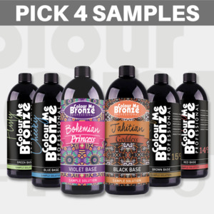 4 SAMPLES - PICK YOUR SAMPLES - Colour Me Bronze New Zealand
