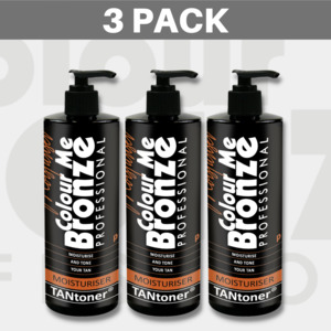 Products: TANtoner® MOISTURISER - 3 PACK - Colour Me Bronze New Zealand