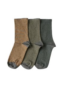 Products: Women's Fine Stripe Cotton Crew 3 Pair Pack Columbine