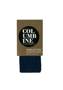 Products: Women’s Superfine Merino Texture Anklette Columbine