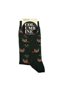 Products: Women's Red Pandas Cotton Crew Columbine