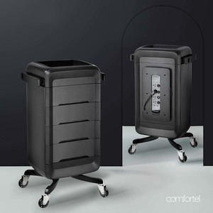 Mova Salon Trolley - Black on Black