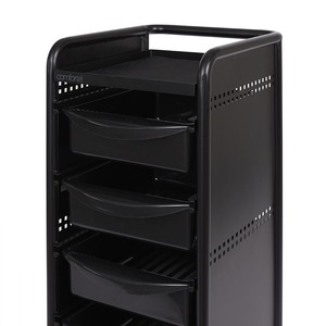 Workshop Deluxe 5 Tier Trolley II Black