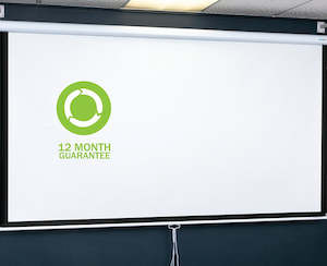 Projector Screens: 80" CLASSIC MANUAL PULL-DOWN PROJECTION SCREEN - wall or ceiling mount