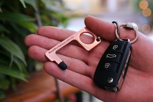 Health And Safety: No Touch Anti Microbial Copper Key