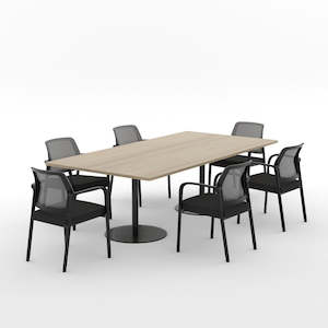 Essentials Boardroom Table 2400 x 1200 with Edison Chair Package