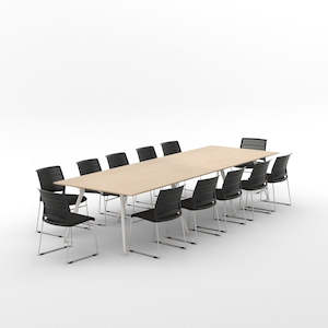 Large Meeting Tables 10 16 People: Euro Boardroom Table 3600 x 1200 with Magnus Chair Package