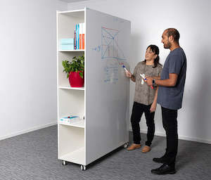 Supplier Specials: Double sided mobile whiteboard storage unit