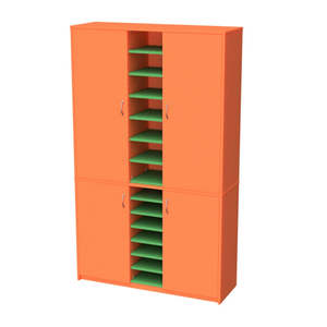 School Storage: Multi Teachers Wall Unit