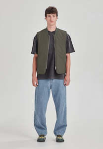 PADDED VEST, OLIVE