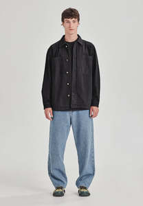 DRILL UTILITY SHACKET, VINTAGE BLACK