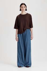 BOXY TEE, COCOA