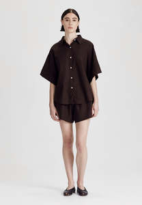 BOYFRIEND SHIRT, COCOA