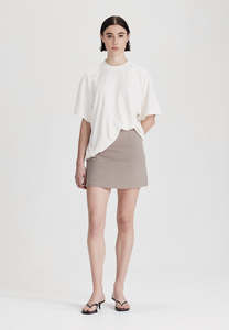 HEMP JERSEY BOY TEE, RICE WHITE