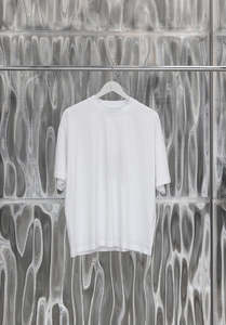 New Arrivals Men: OVERSIZED TEE, WHITE