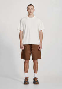 Bottoms Mens: COTTON WALKSHORT, COCOA