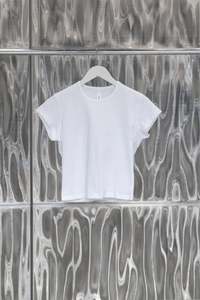 New Arrivals Women: BABY TEE, WHITE
