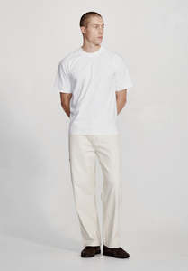 MENS RELAXED TEE, WHITE (available in Packs)