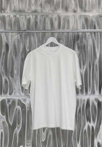 Wholesale Program Nz: HEAVY JERSEY BOXY TEE, WHITE