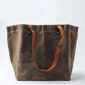 Waxed Canvas Tote Bag