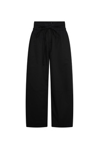Commonplaceessentials: Boundary Double Layer Barrel Pant - Black