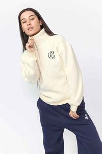 W23 Take Care: Cotton Zip - Cream