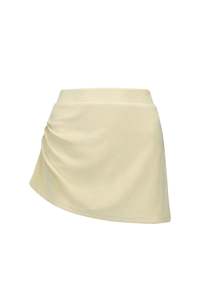 Terry Ruched Skirt - Butter