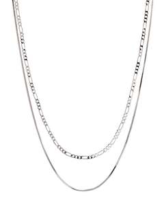 Luv Aj: Cecilia Chain Necklace - Silver