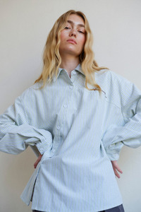 Cortez Shirt - Mint Stripe