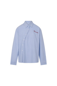 Cortez Shirt - Sky/Maroon Stripe