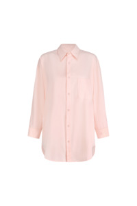 Tops: Peachy Oversized Shirt - Baby Pink